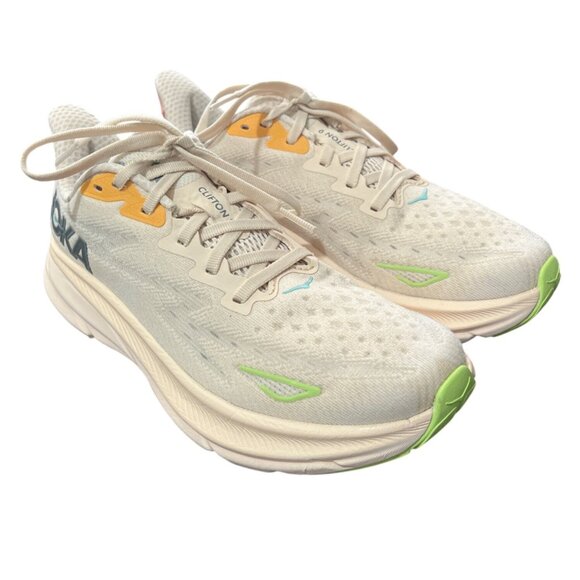 Hoka One One Shoes - Hoka One One Clifton 9 Womens Running Shoes Vanilla Astral Sneakers Size 7.5